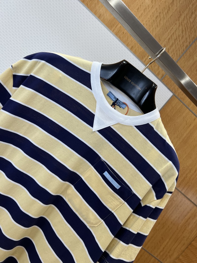 Prada Striped Cotton Short-Sleeve T-Shirt 2