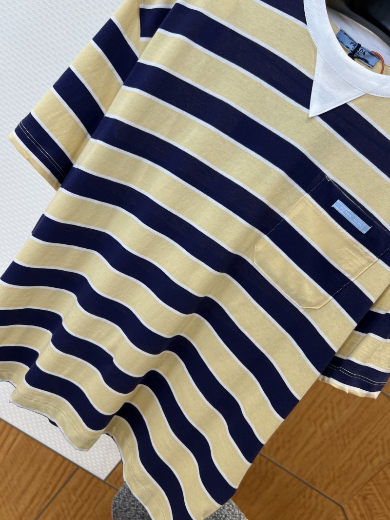 Prada Striped Cotton Short-Sleeve T-Shirt 3