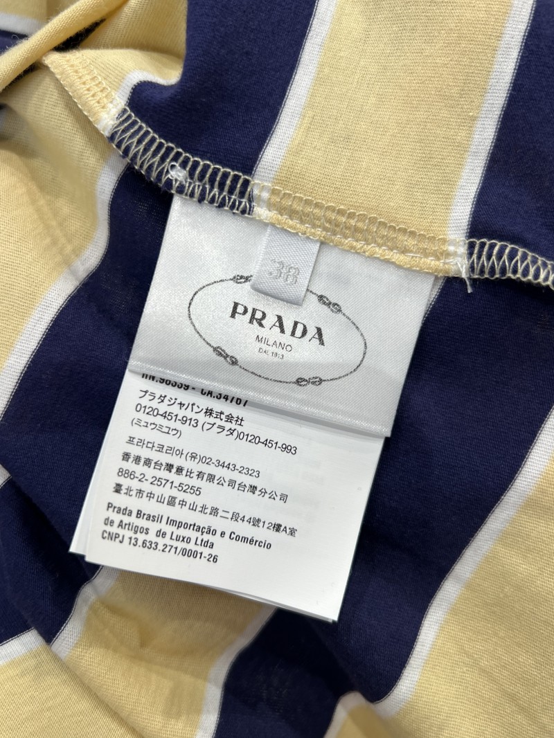Prada Striped Cotton Short-Sleeve T-Shirt 8