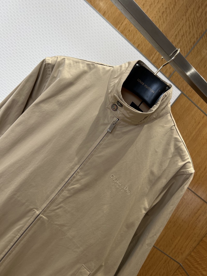 Dior Micro-Logo Embroidered Stand-Collar Jacket 2