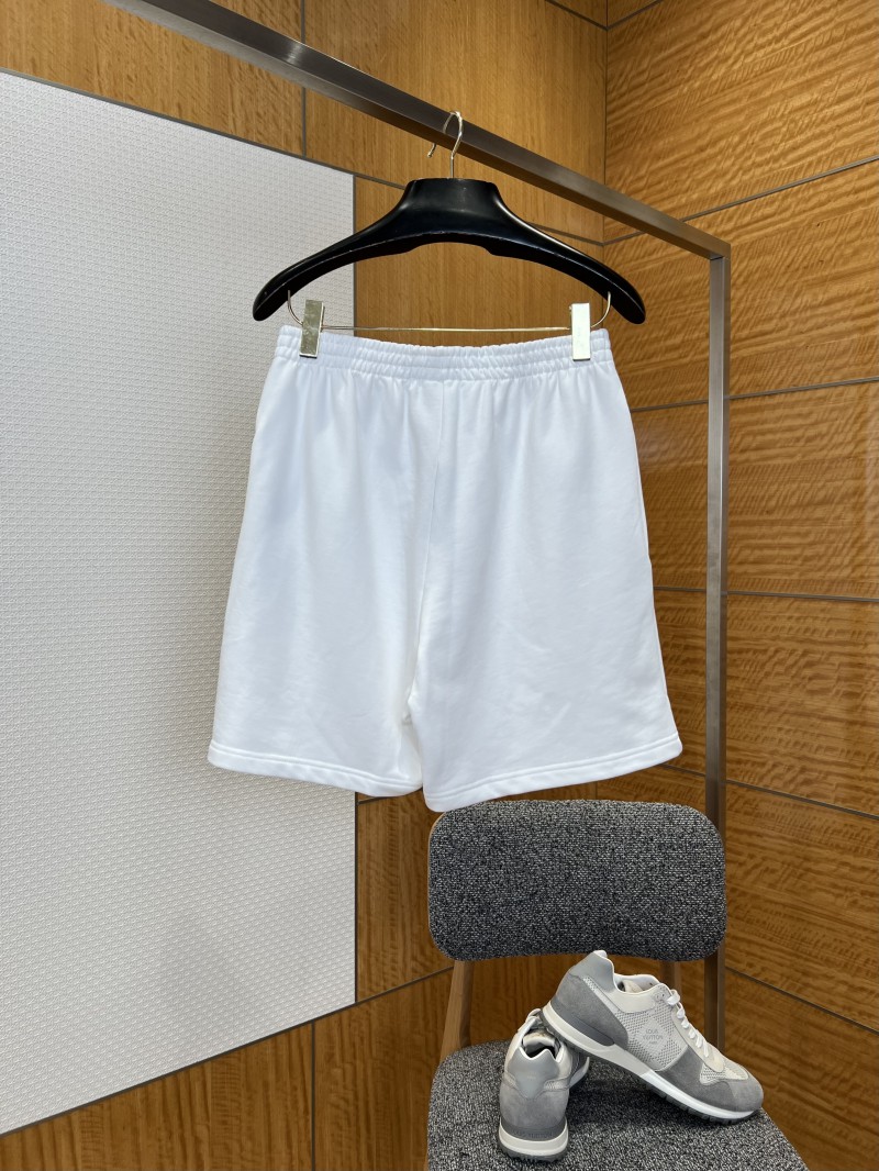 Balenciaga Resin-Embellished Embroidered Drawstring Casual Shorts 1
