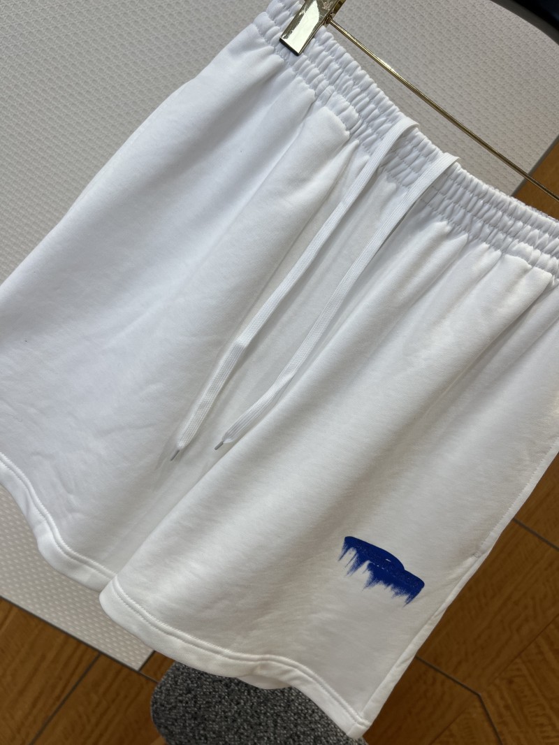 Balenciaga Resin-Embellished Embroidered Drawstring Casual Shorts 3