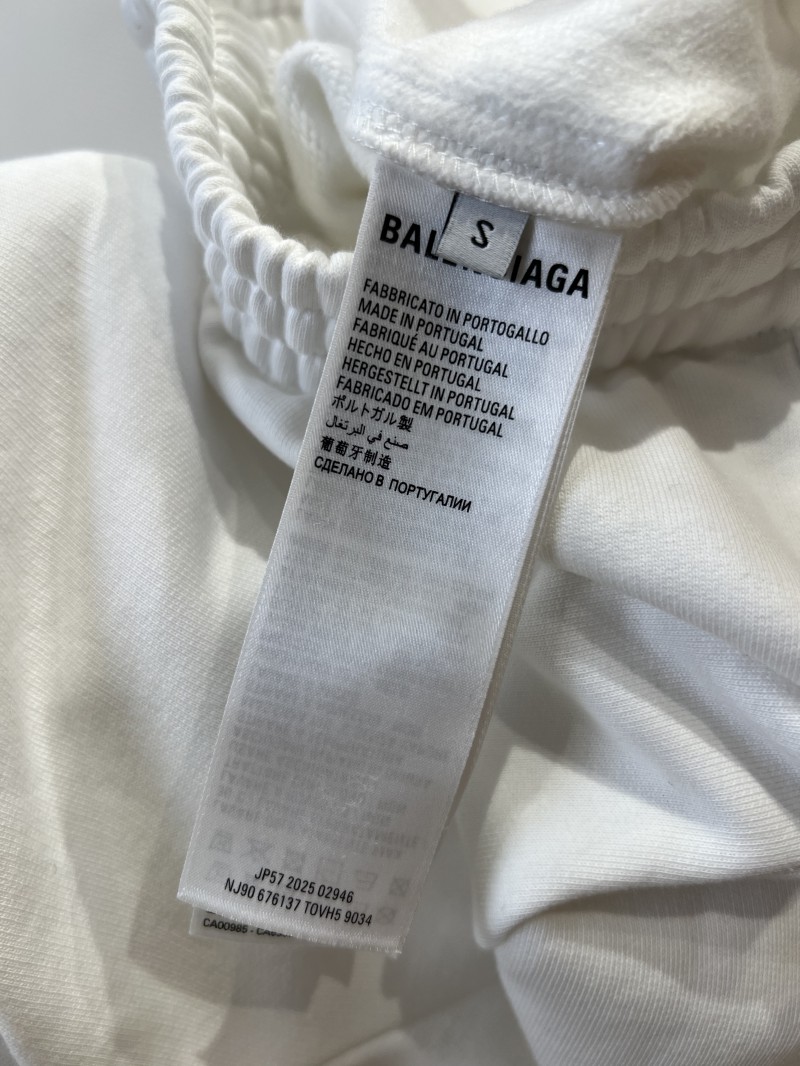 Balenciaga Resin-Embellished Embroidered Drawstring Casual Shorts 8