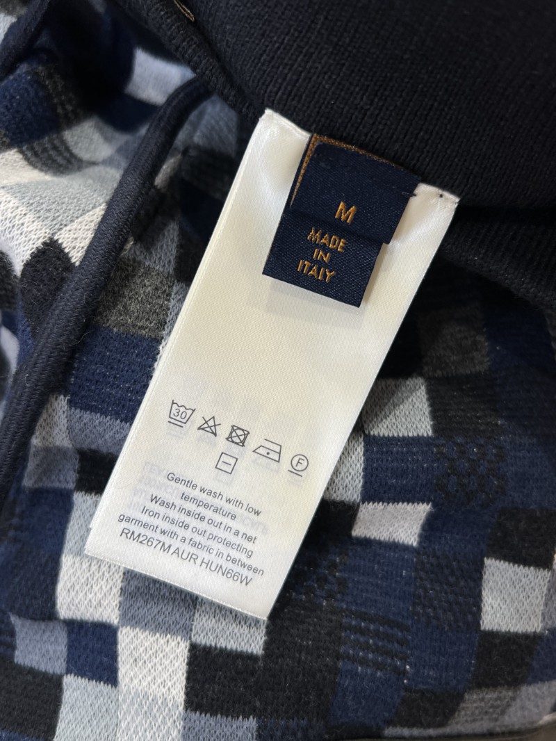 LV Pixel Check Patchwork Knit Drawstring Shorts 8