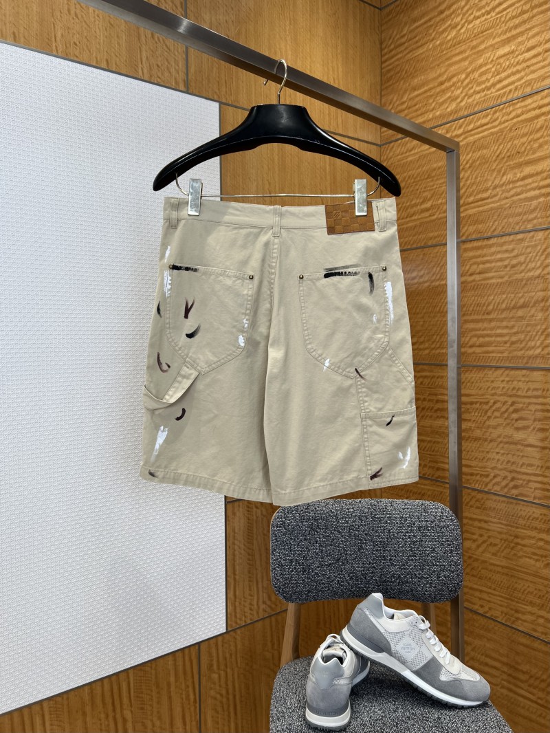 LV Hand-Painted Graffiti Work Pants 1