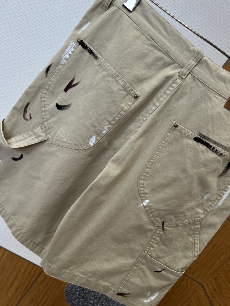 LV Hand-Painted Graffiti Work Pants 6