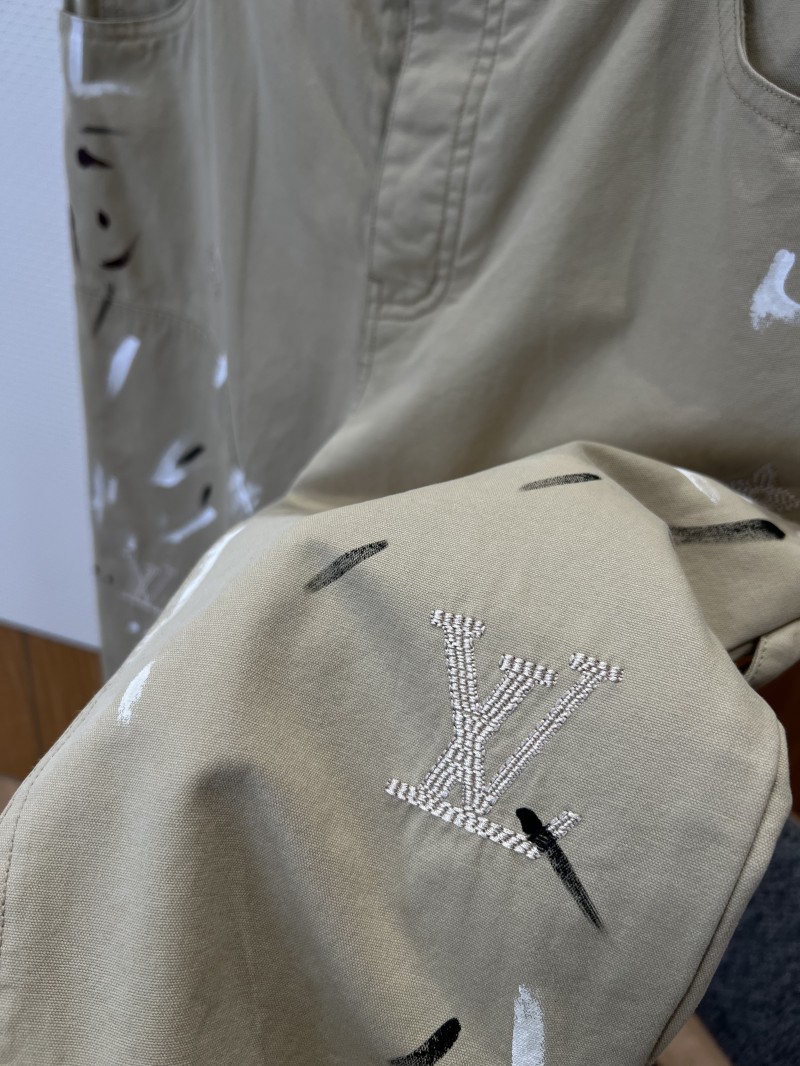 LV Hand-Painted Graffiti Work Pants 4