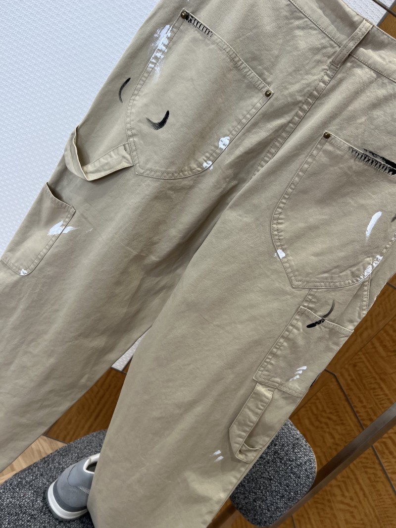 LV Hand-Painted Graffiti Work Pants 6