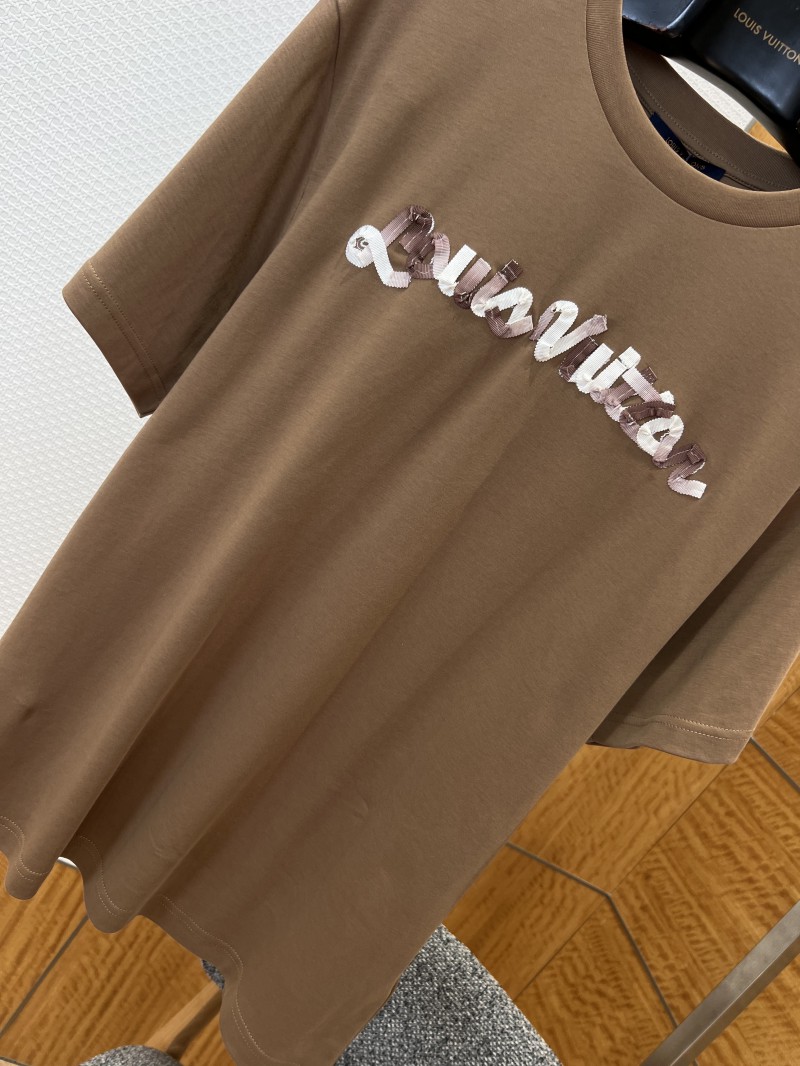 LV Gradient Patch Embroidered Short-Sleeve T-Shirt 1 3