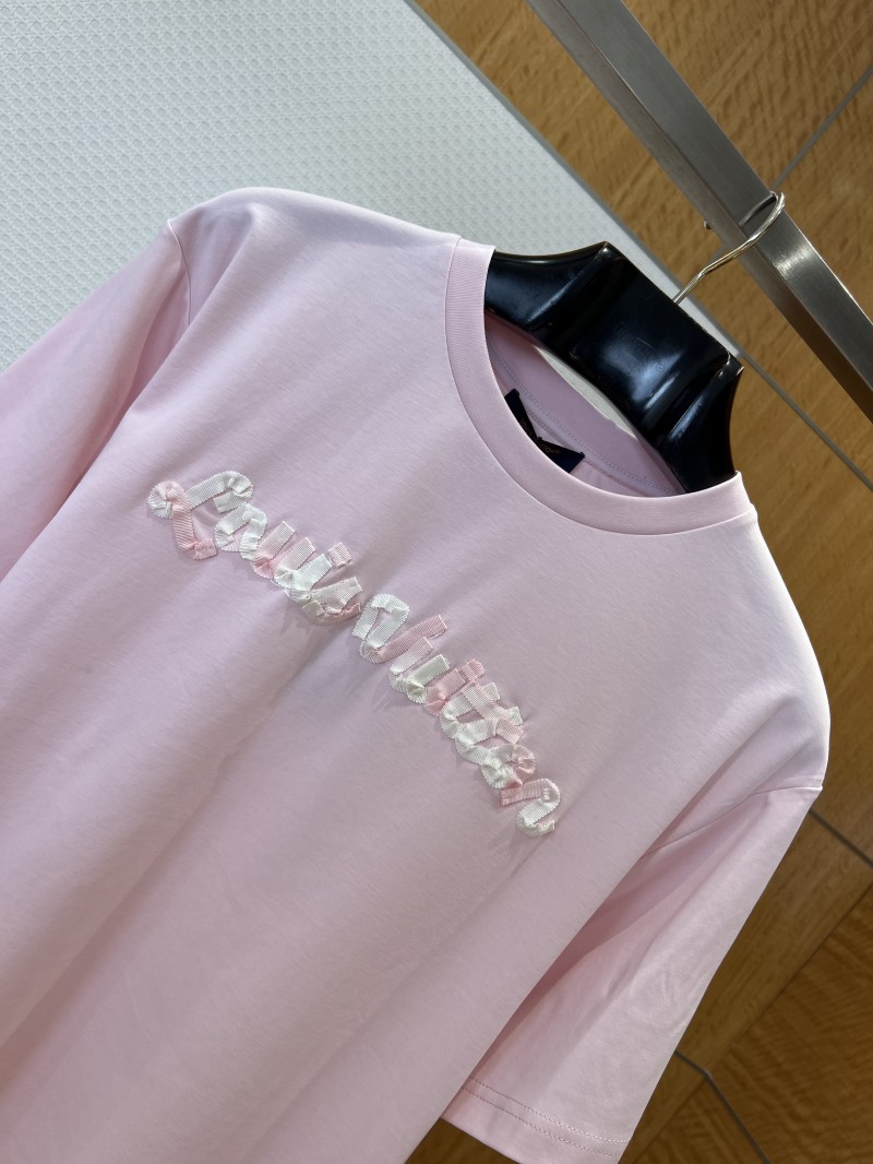LV Gradient Patch Embroidered Short-Sleeve T-Shirt 3 2