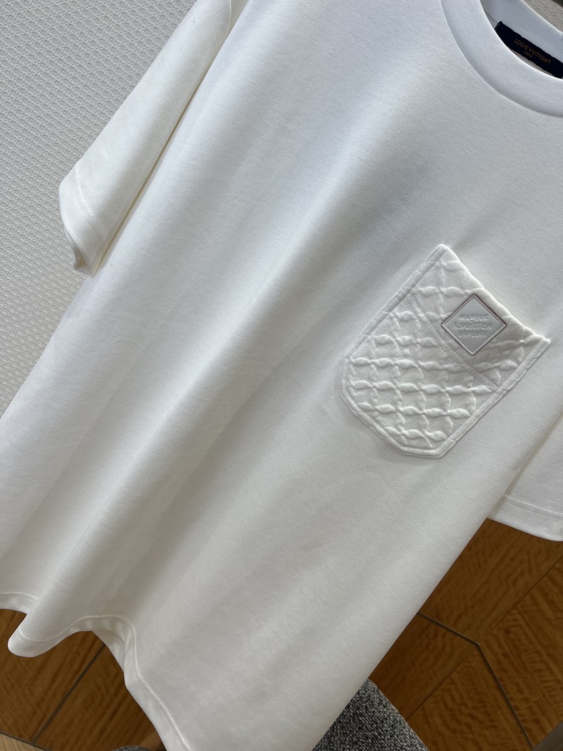 LV Diamond-Embossing Pocket Short-Sleeve T-Shirt 3