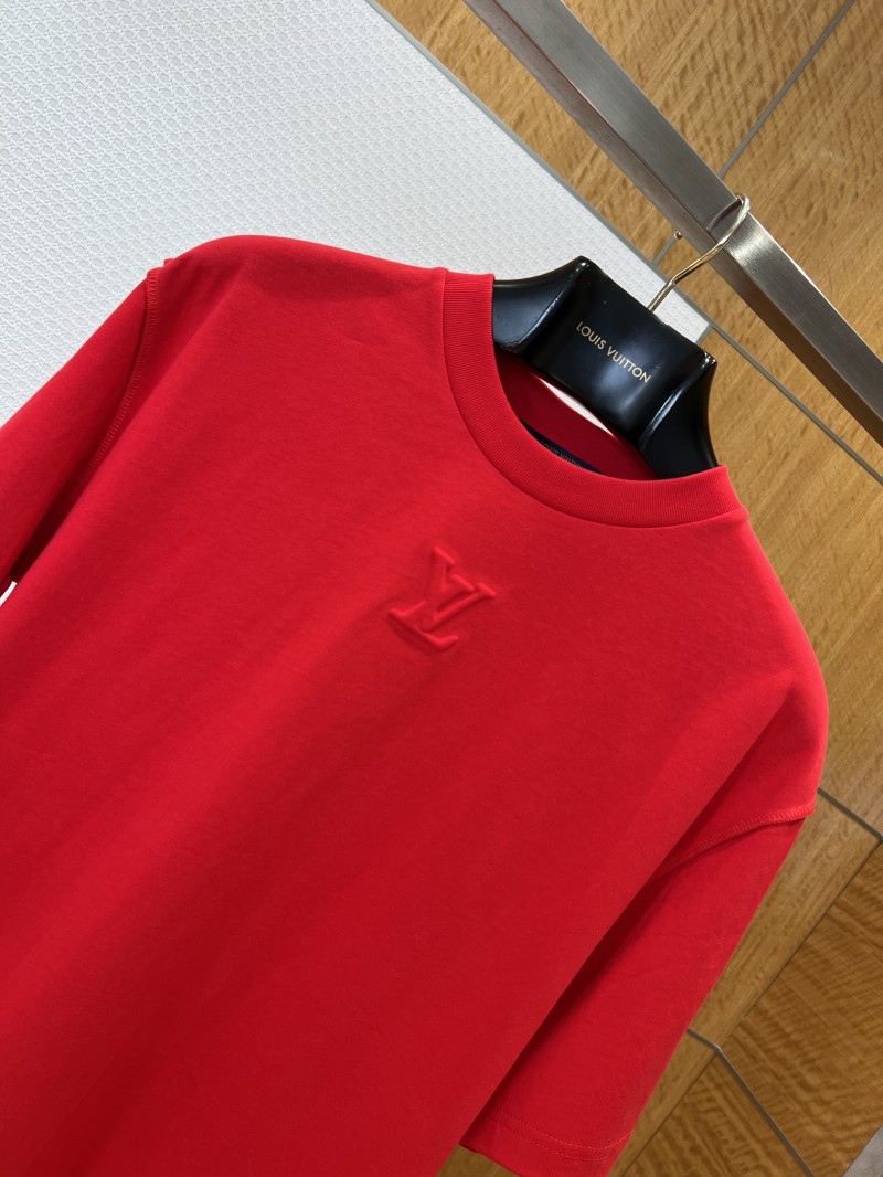 LV Embossed Logo Short-Sleeve T-Shirt 3 2