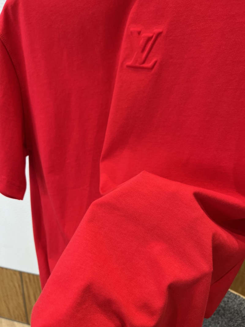 LV Embossed Logo Short-Sleeve T-Shirt 3 4