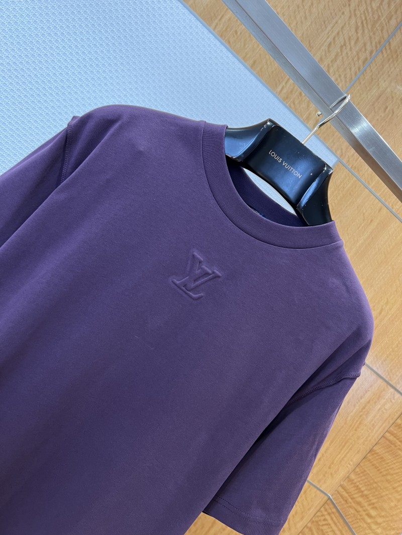 LV Embossed Logo Short-Sleeve T-Shirt 4 2