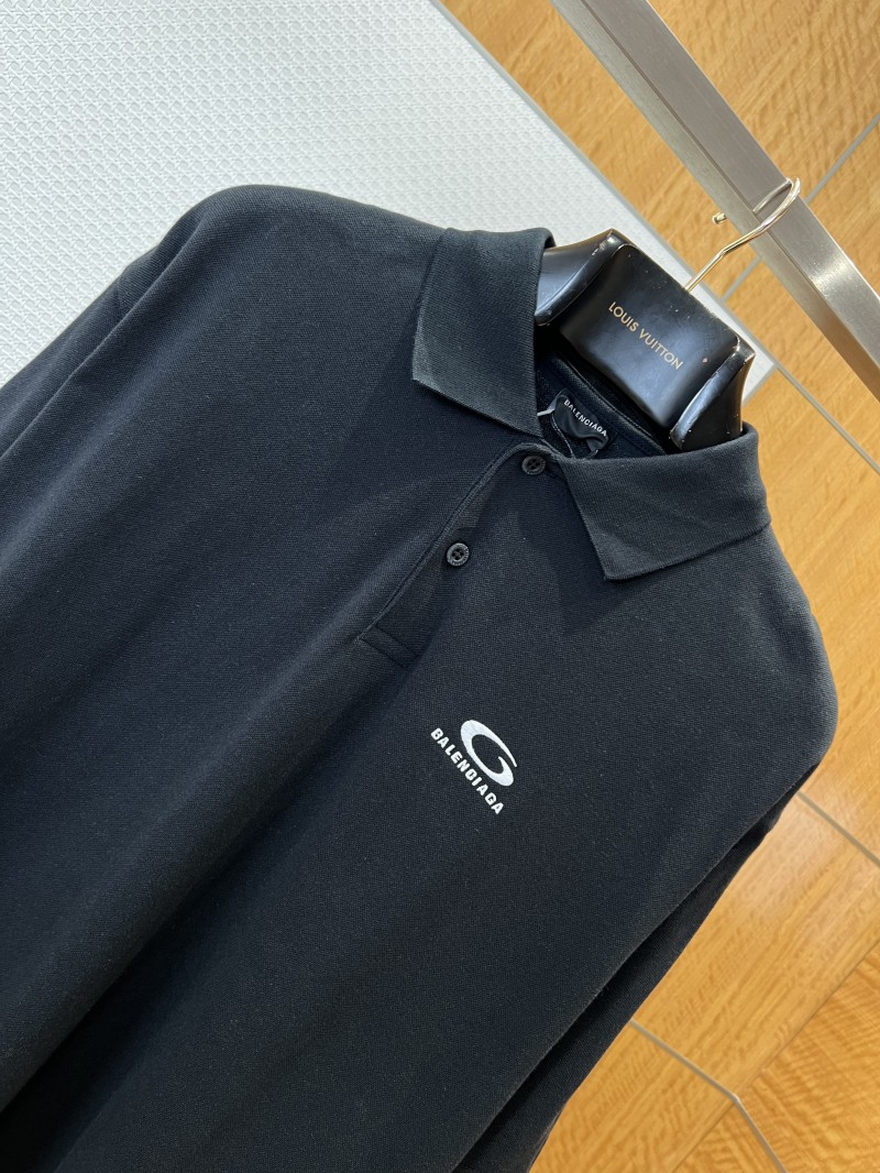 Balenciaga Cotton Pique Short-Sleeve Polo Shirt 2