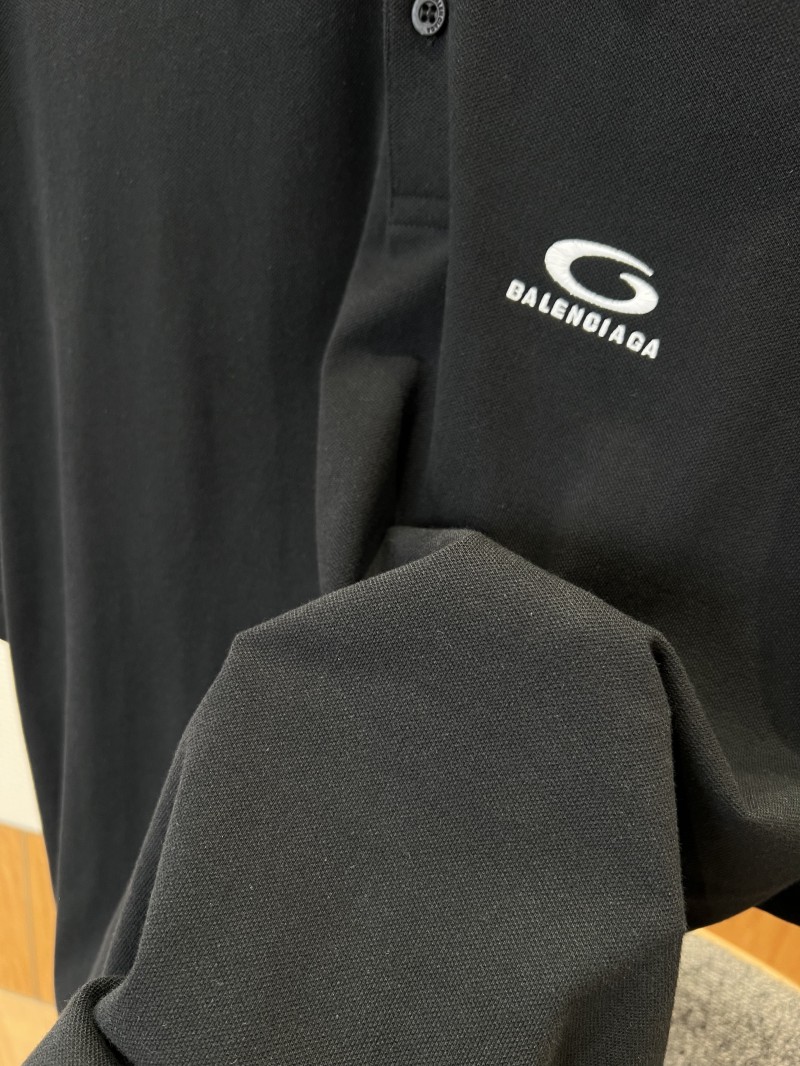 Balenciaga Cotton Pique Short-Sleeve Polo Shirt 4