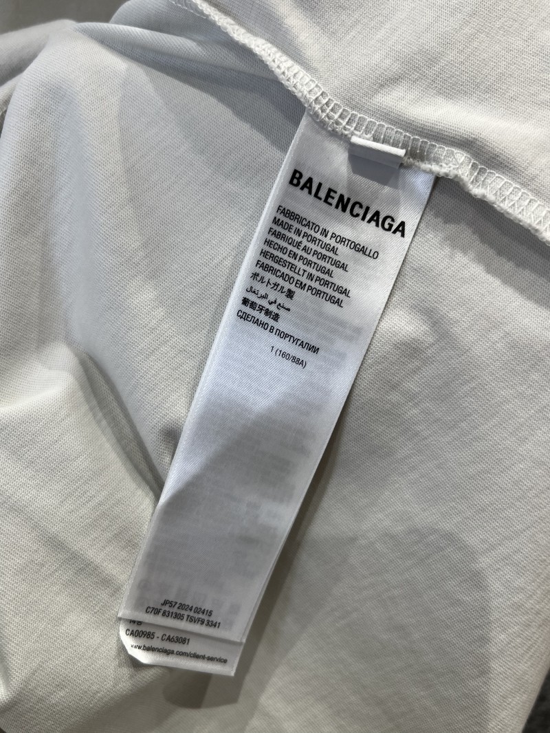 Balenciaga Solid-Color Safety Tape Micro-Logo Short-Sleeve T-Shirt 1 6