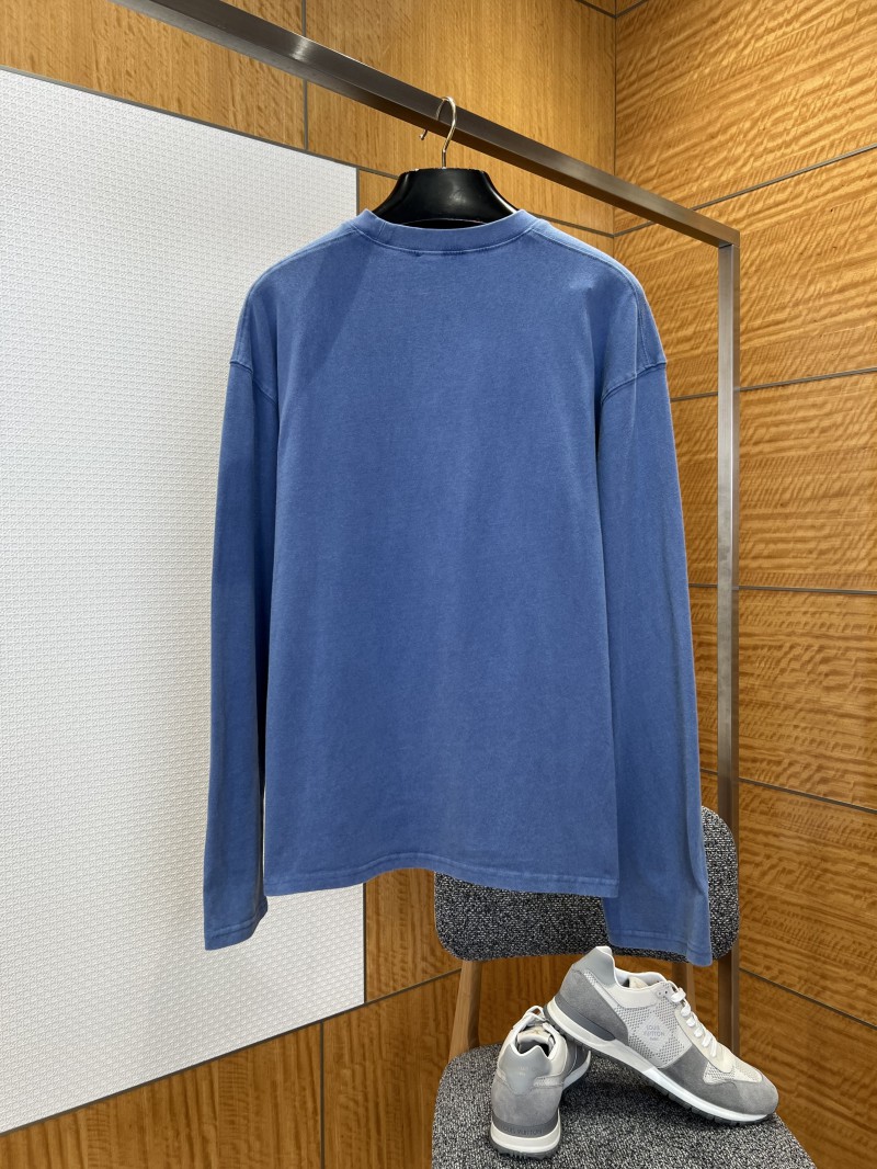 Prada Inverted Triangle Logo Round-Neck Long-Sleeve T-Shirt 1
