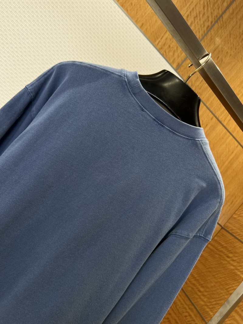 Prada Inverted Triangle Logo Round-Neck Long-Sleeve T-Shirt 5