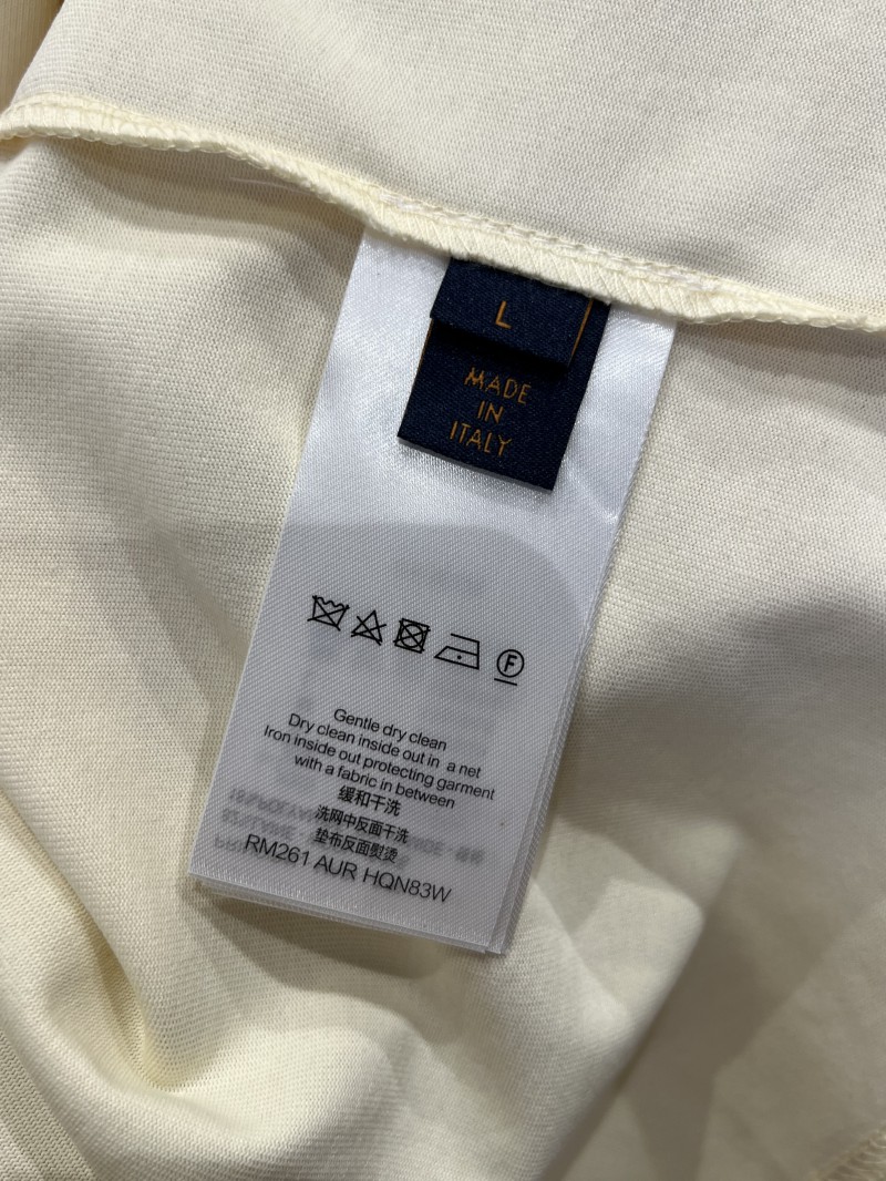 LV Handwritten Embroidered Crew-Neck Short-Sleeve T-Shirt 8