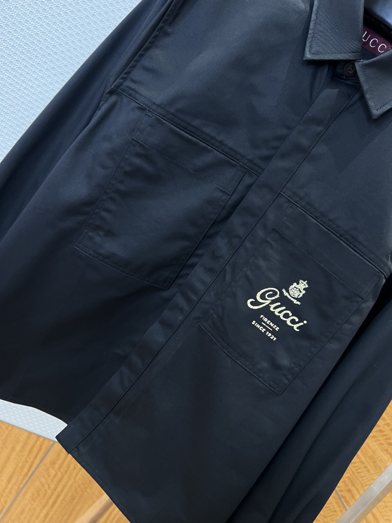 Gucci Pocket-Print Collared Work Jacket 3