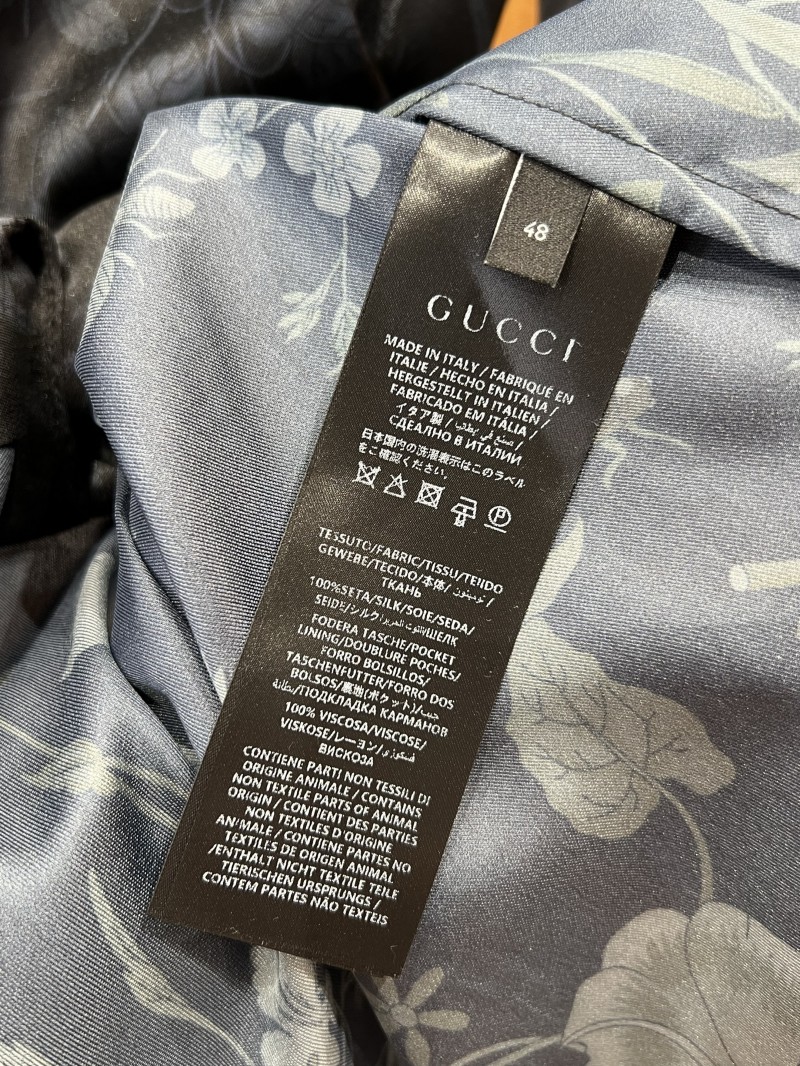 Gucci Floral Print lapel Long-Sleeve Collared Shirt 8