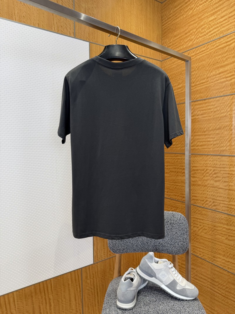Dior Leather-Label Pocket Crew-Neck Short-Sleeve T-Shirt 1 1