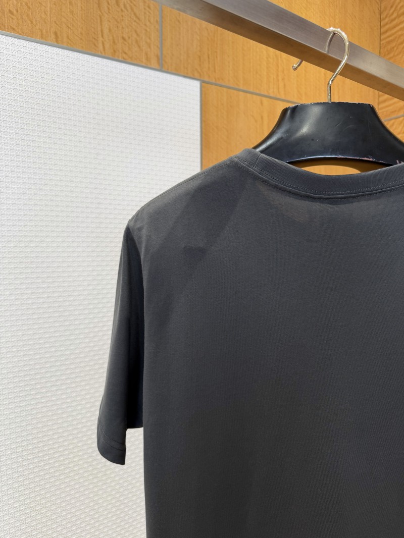 Dior Leather-Label Pocket Crew-Neck Short-Sleeve T-Shirt 1 8