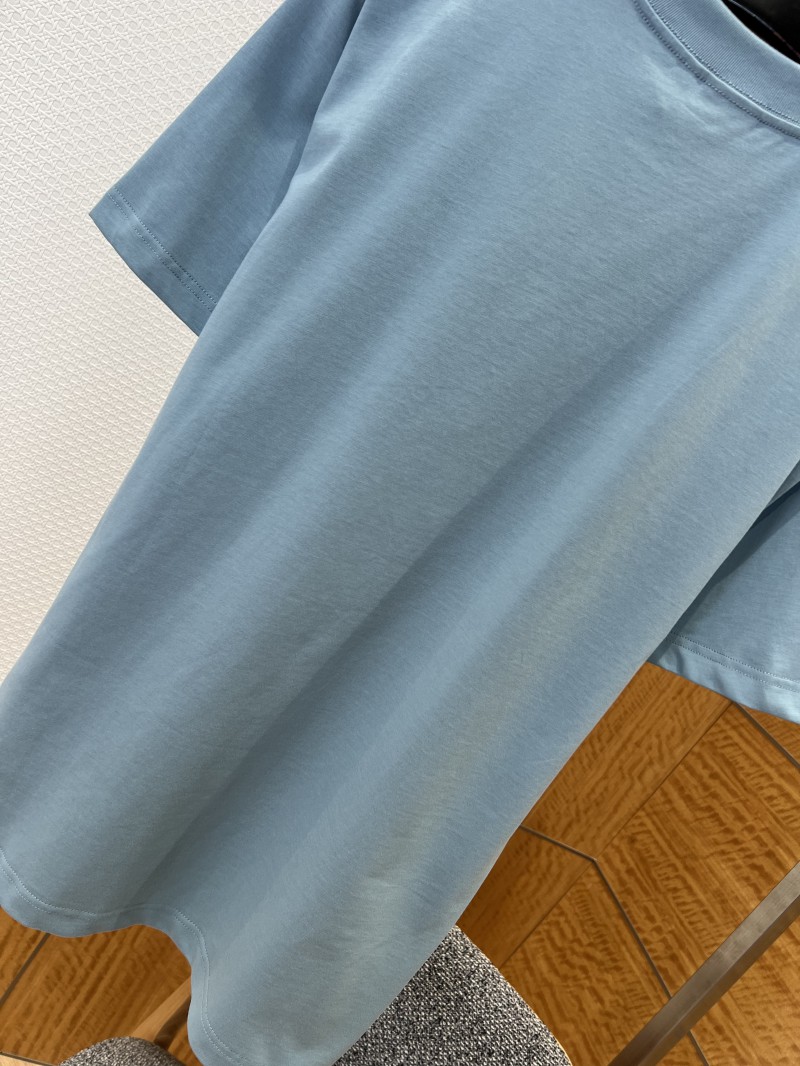 Dior Letter Embroidered Crew-Neck Short-Sleeve T-Shirt 6